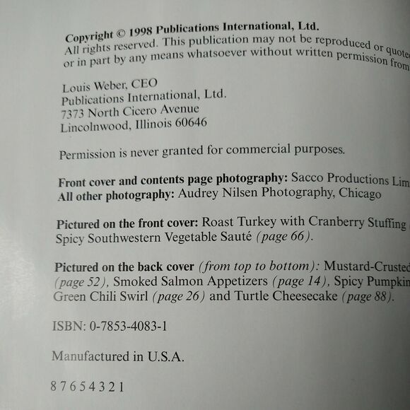 Diabetic Recipes For the Holidays -‎ Hardcover Cookbook - Vtg 1998 - Picture 9 of 12